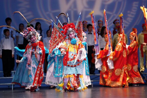 Chinese group performing Peking Opera