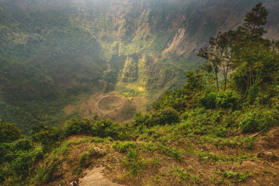 Crater inside the El Boqueron Park