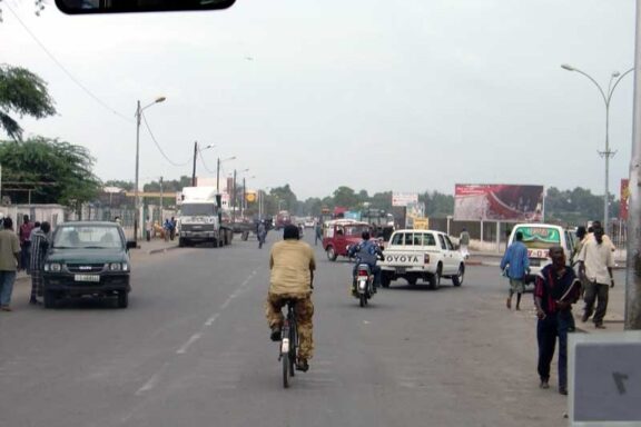 Locals commuting on the streets of Djibouti City