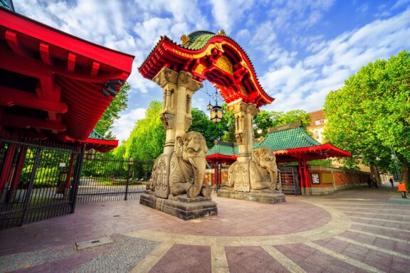 The Elephant Gate, one of the two historical entrances to the Berlin Zoo