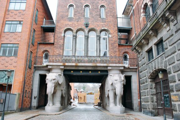 The Elephant Gate entrance to Carlsberg area