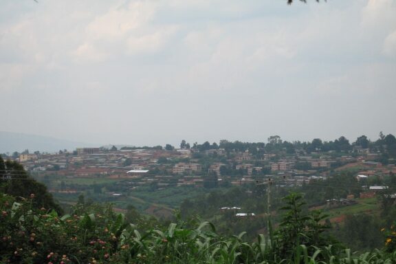 Aerial View of Gitega, Burundi Aerial view of Gitega