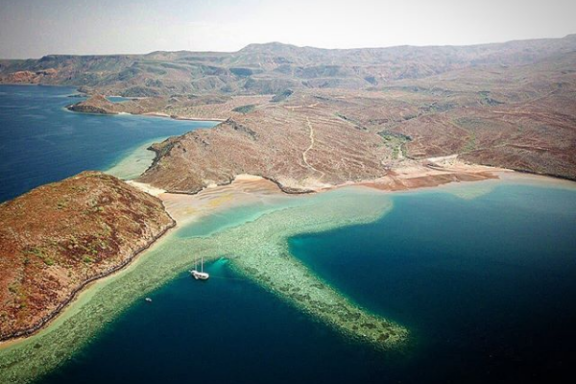 Aerial View of Gulf of Tadjoura, Arta Region Aerial view of Arta Region in Gulf of Tadjoura