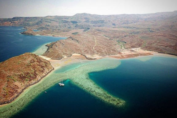 Aerial view of Arta Region in Gulf of Tadjoura