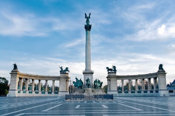 The Heroes' Square in Budapest