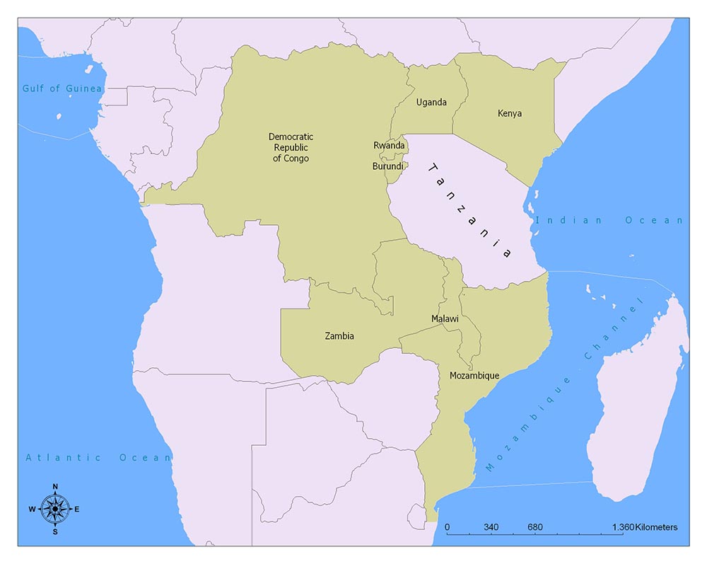 Neighboring Countries of Tanzania