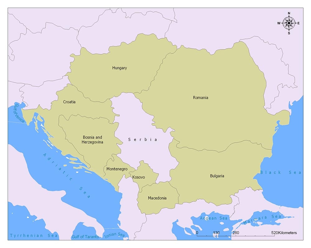 Serbia Neighboring Countries
