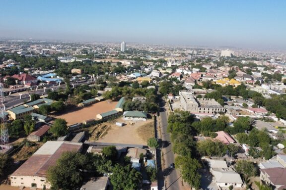 Aerial View of Kano City, Nigeria The city of kano in kano state nigeria.