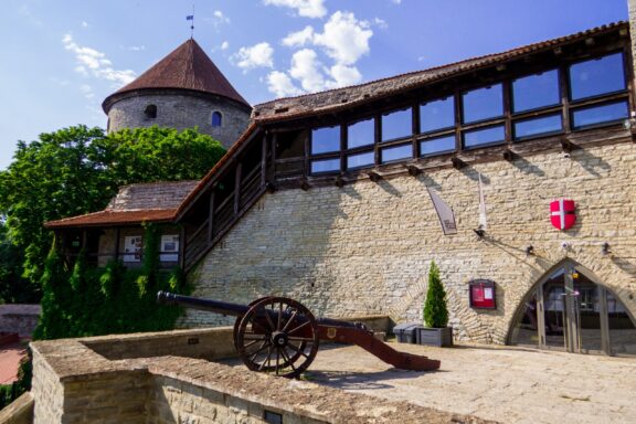 Historic Bastion and Cannon Display Cannon Tower in Tallinn that houses Kiek in de Kök Museum