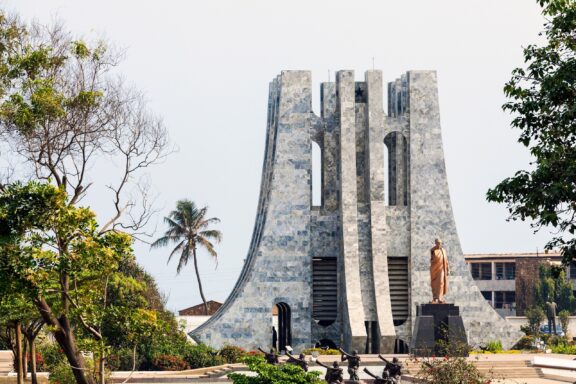 Kwame Nkrumah Mausoleum in Ghana The Nkrumah Mausoleum, designed by Don Aurthur