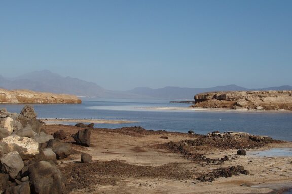 Lake Assal, Djibouti - Salt Lake Landscape Olympus digital camera