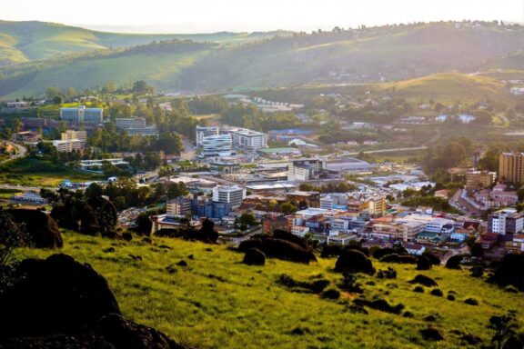 Panoramic view of Mbabane