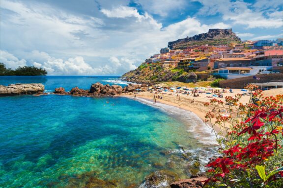 Medieval town of castelsardo in Sardinia