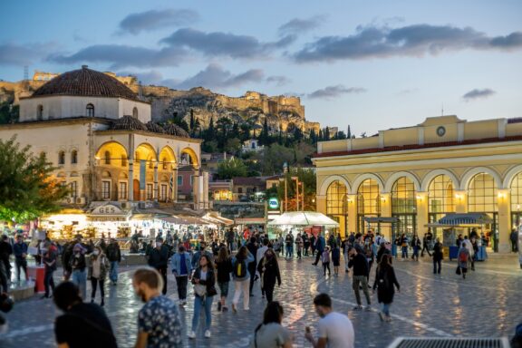 Monastiraki Square, the lively city center of Athens for centuries