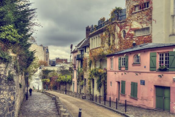 The Montmartre district in Paris