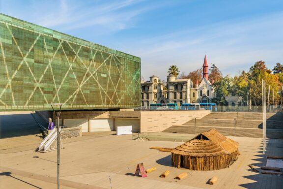 Museum of Memory and Human Rights Exterior View Santiago de chile chile may 2018 exterior side