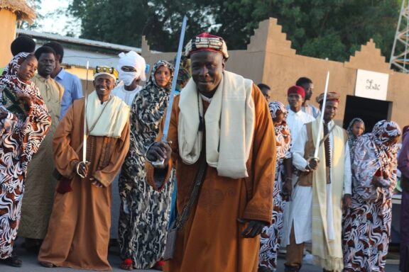 Festival Attendees in Traditional Dress N'Djamena locals during the Dary Festival