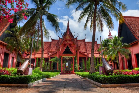 Garden inside the National Museum of Cambodia