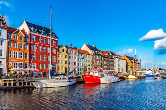 Nyhavn port area in Copenhagen