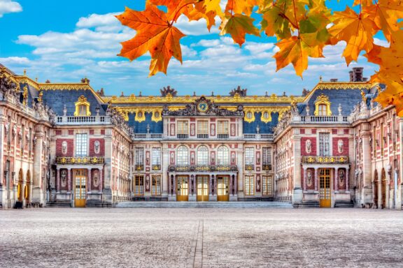 The Palace of Versailles on an autumn day in Paris