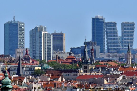 Business district Pankrac in Prague