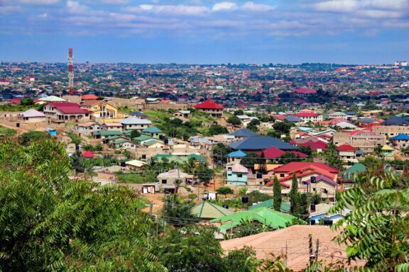 Panoramic View of Accra Cityscape Panoramic view over Accra