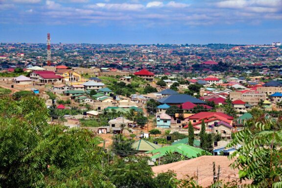 Panoramic view over Accra