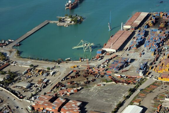 Aerial View of Port-au-Prince Seaport The Port International de Port-au-Prince