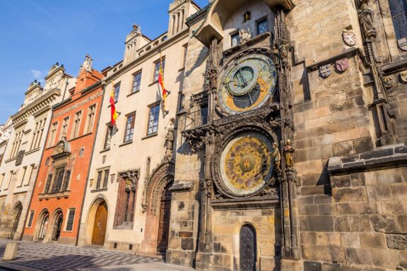 Astronomical clock in Old Town Square in Prague