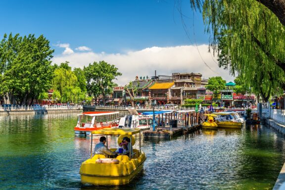 Boats on Qinghai Lake