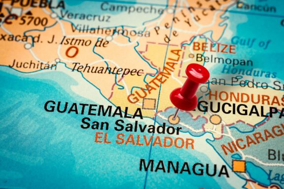 Map Pin on San Salvador Location Location of San Salvador, capital of El Salvador