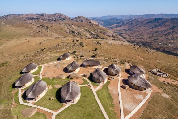 Traditional village-like resort located near the Sibebe Rock