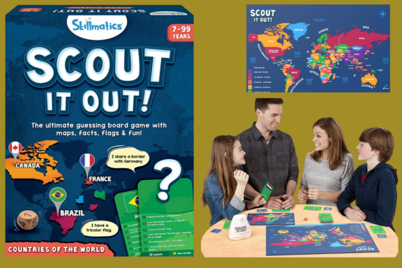 Skillmatics Board Game - Scout It Out Countries of The World