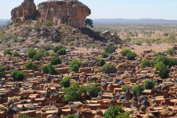 Songho dogon village in mali