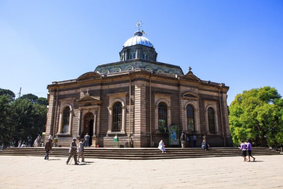 St. George Cathedral, where Emperor Haile Selassie was crowned in 1930