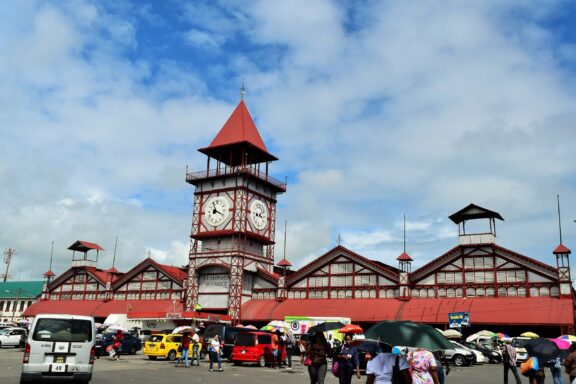 pre-independence era Stabroek Market in Georgetown