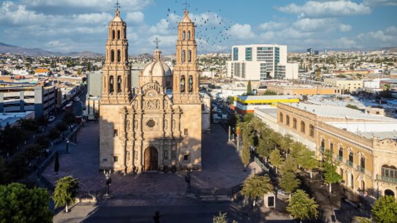 Town square at chihuahua city