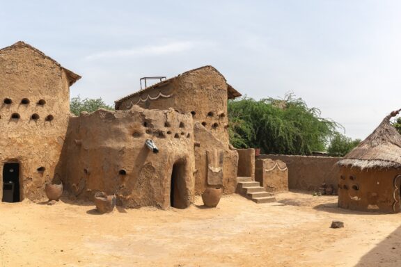 Musgum mud house in Gaou