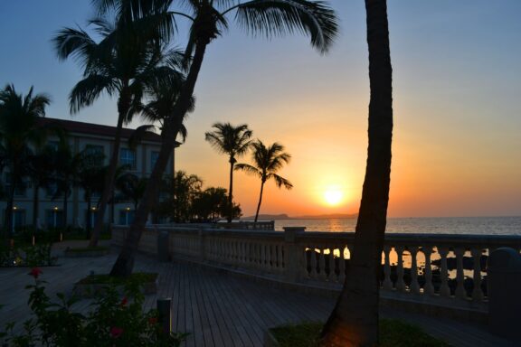 Sunset on the coast of Conakry