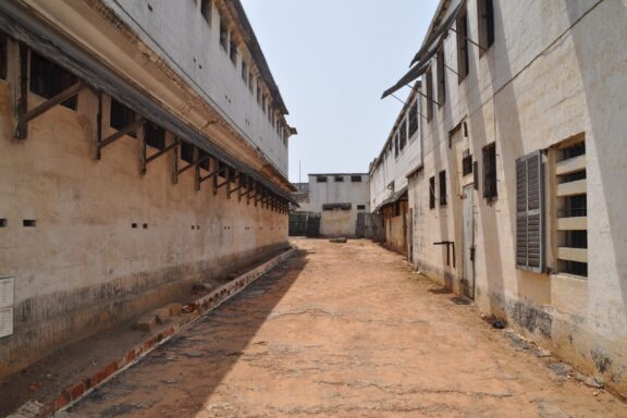 Alleyway within Ussher Fort in Accra Inside the Ussher Fort, or Fort Crèvecoeur, Accra