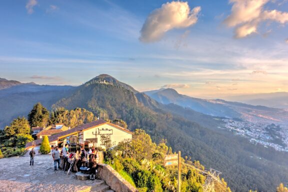 View from Monseratte park in Bogota