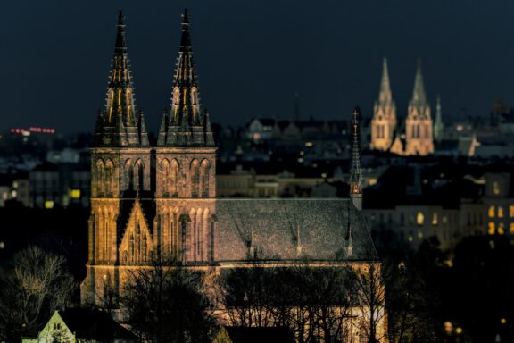 Vyšehrad at Night