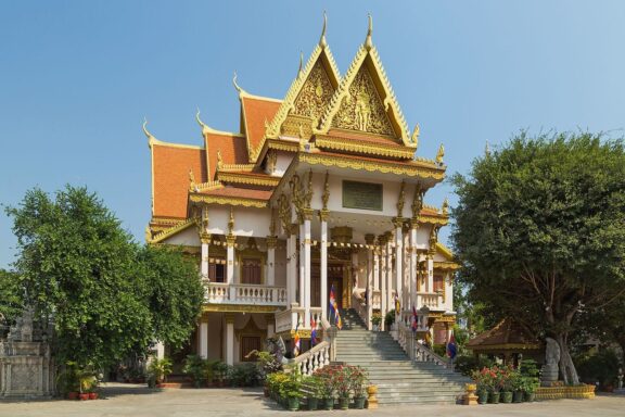 Wat Langka Buddhist Temple Facade Wat Langka Buddhist Temple