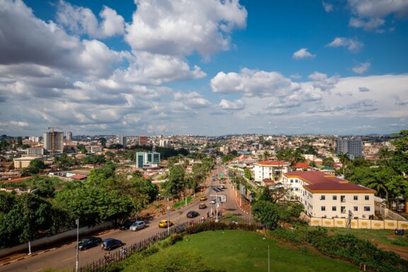 Aerial View of Yaoundé Cityscape Aerial view of Yaounde