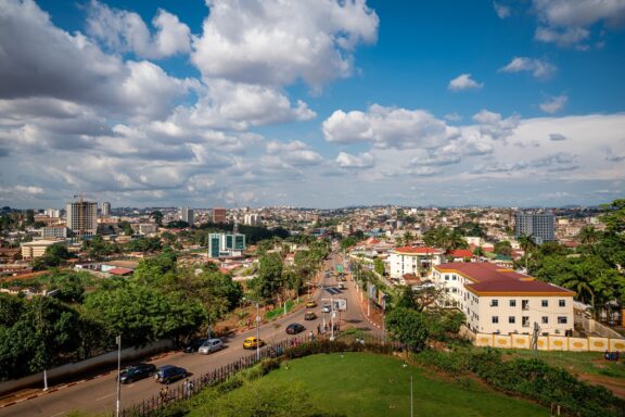 Aerial view of Yaounde