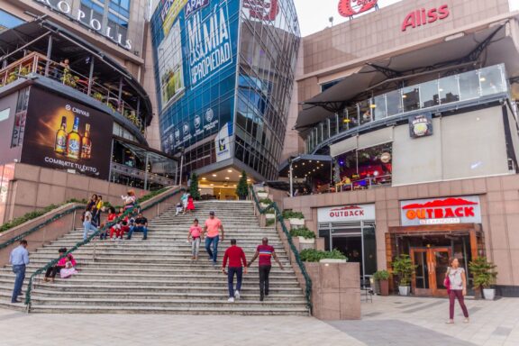 The Acropolis Center in Santo Domingo, a popular commercial area for shopping and dining