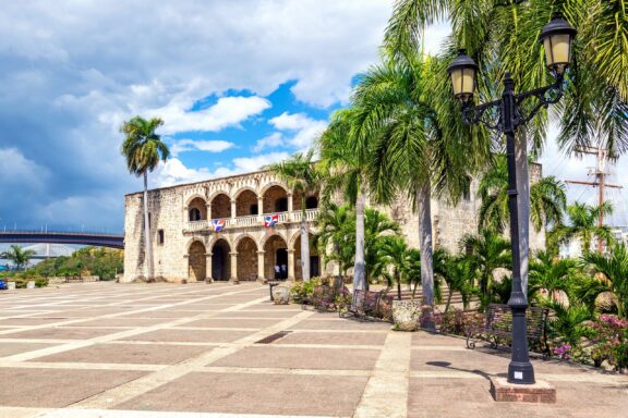 View of alcazar de colon diego columbus residence from spanish