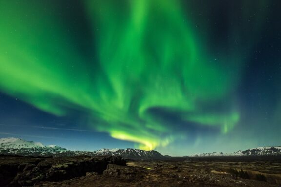 Aurora Borealis near Reykjavik Aurora Borealis near Reykjavik