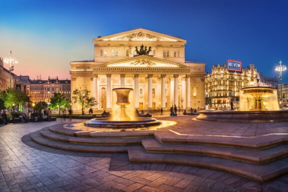 The Bolshoi Theatre, founded in 1776 by Empress Catherine the Great