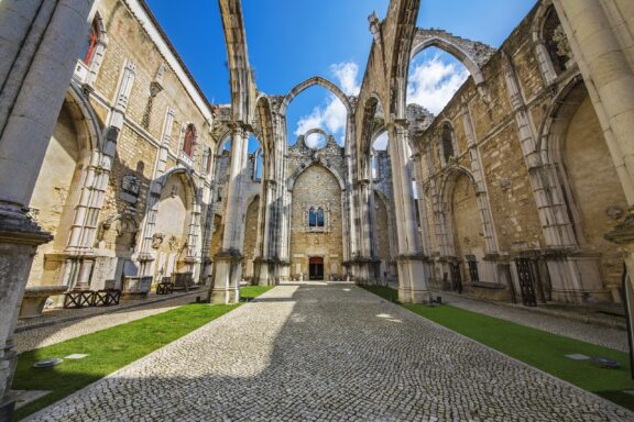 The ruins of the Gothic Church of Our Lady of Mount